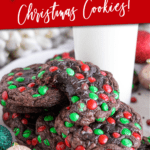 Brownie M_M Christmas Cookies