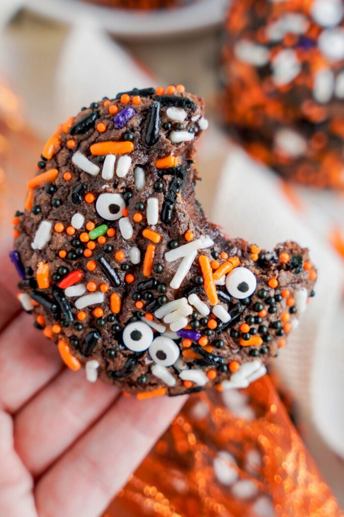 Halloween Brownie Cookies-9