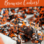 Halloween Brownie Mix Cookies