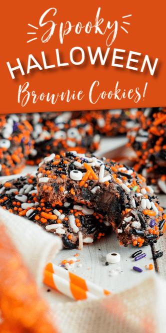Halloween Brownie Mix Cookies
