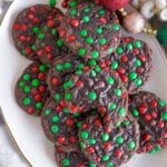 Homemade M&M Cookies for Christmas
