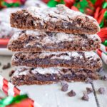 Chocolate Christmas Crinkle Cookies Recipe