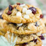 Easy White Chocolate Chip Cranberry Oatmeal Cookies