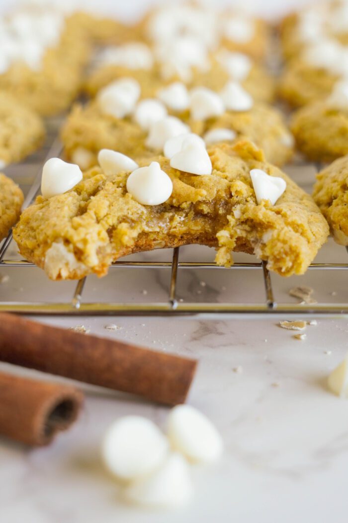 Pumpkin Oatmeal Cookie on cooling rack