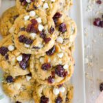 White Chocolate Chip Cranberry Oatmeal Cookies