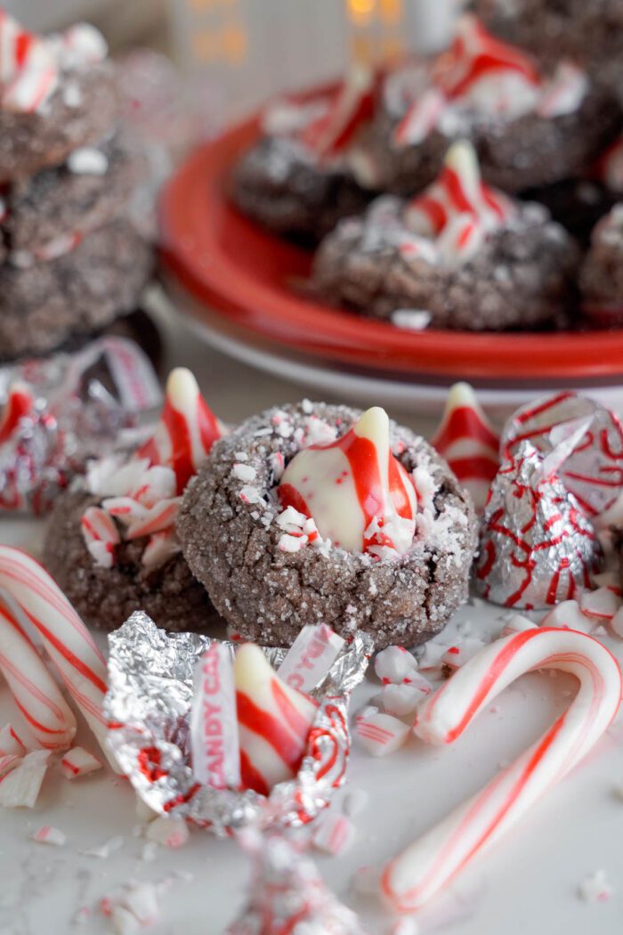 Brownie Candy Cane Cookies