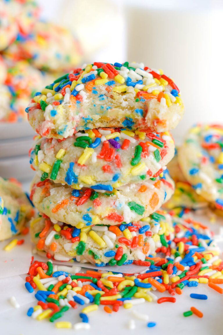 Easy Funfetti Sugar Cookies Recipe - LemonPeony