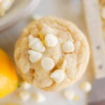 Soft and Chewy Lemon White Chocolate Chip Cookies