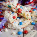 4th of July Cake Mix Cookies Easy Recipe with White Chocolate