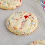 4th of July Cake Mix Cookies from oven