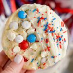Big Thick 4th of July Cake Mix Cookies