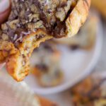 Chocolate Chip Cookie Croissant with Bite Out