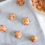 The Best Cherry Chocolate Chip Cookies Recipe on a Baking Sheet