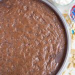 4th of July Brownie Pizza baked