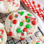 Christmas Cake Mix Cookies baked