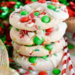 Easy Christmas Cake Mix Cookies with M&Ms