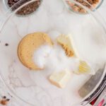 Easy Cookie Dough Cookies Recipe Sugars in Bowl