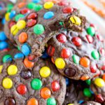 Easy M&M Brownie Mix Cookies
