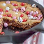 Peanut Butter M&Ms Skillet Cookie Recipe