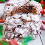 Chocolate Christmas Crinkle Cookie With a Cake Mix